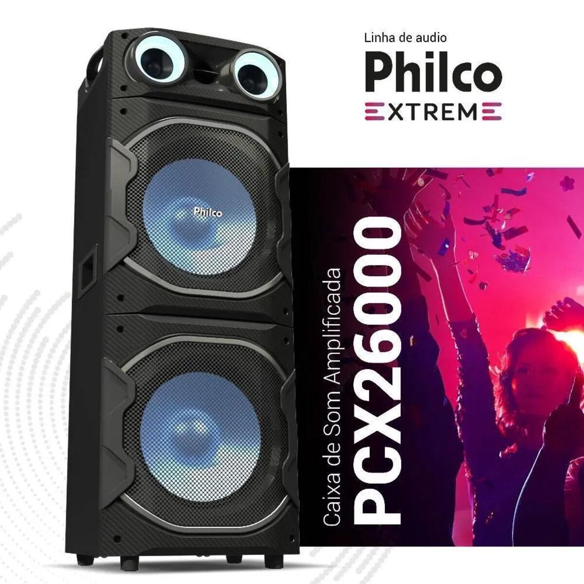 Caixa de Som Philco PCX24000 2600W Bluetooth Flash Light - a