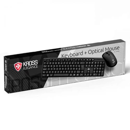 kiii Combo Kross Teclado e Mouse USB com Fio Simples - a partir de R$39,90