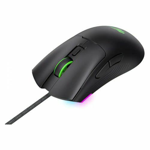 Mouse Gamer Havit MS966 RGB 12000 DPI Ergonômico - a partir de R