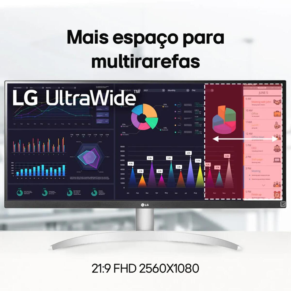 Monitor De 29 Polegadas Monitor LG UltraWide 29? IPS FHD 100Hz USB-C