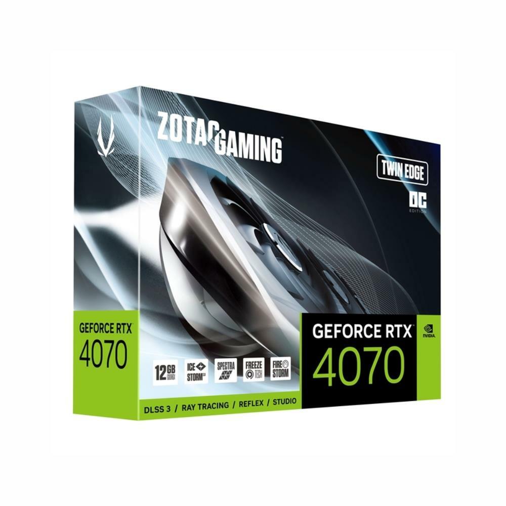 Placa de Vídeo Zotac RTX 4070 12GB GDDR6X Twin Edge OC
