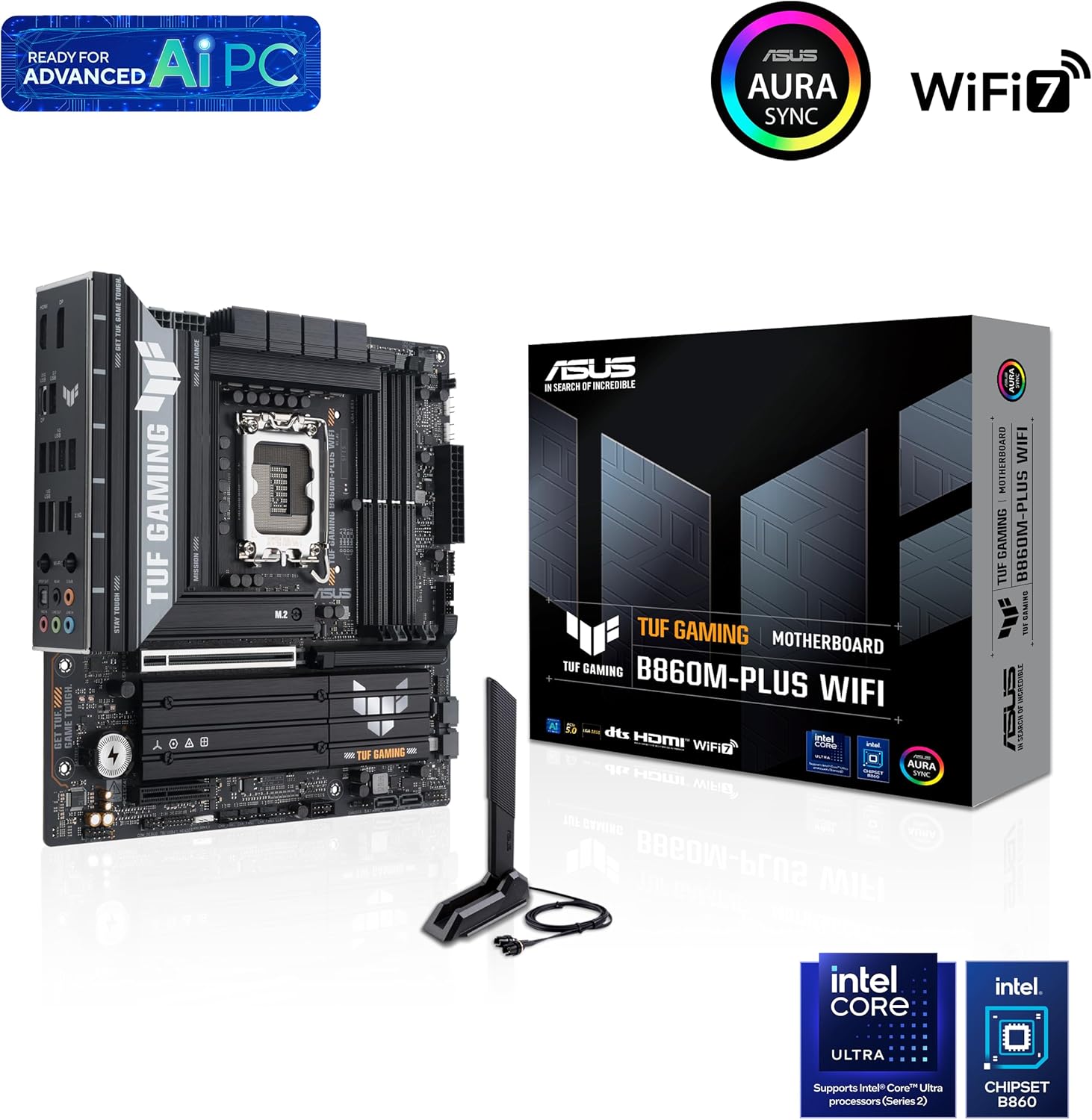 Placa-Mãe Asus TUF Gaming B860M-PLUS WIFI DDR5