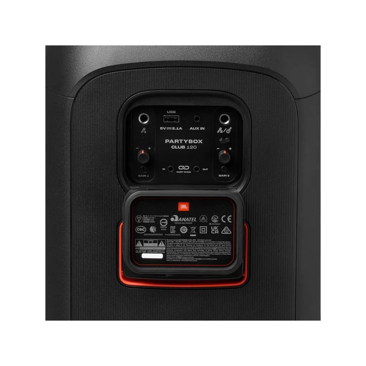 JBL PartyBox Club 120 160W RMS com Bluetooth e Luzes - IPX4 - a
