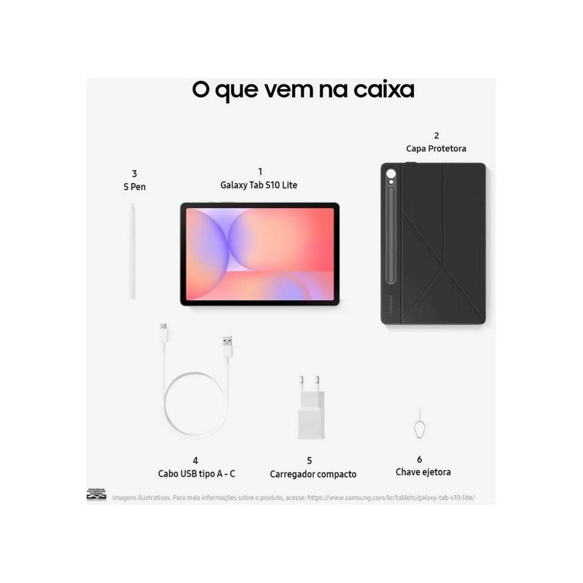 Tablet Samsung Galaxy Tab S10 Lite 128GB Wi?Fi - a partir de R