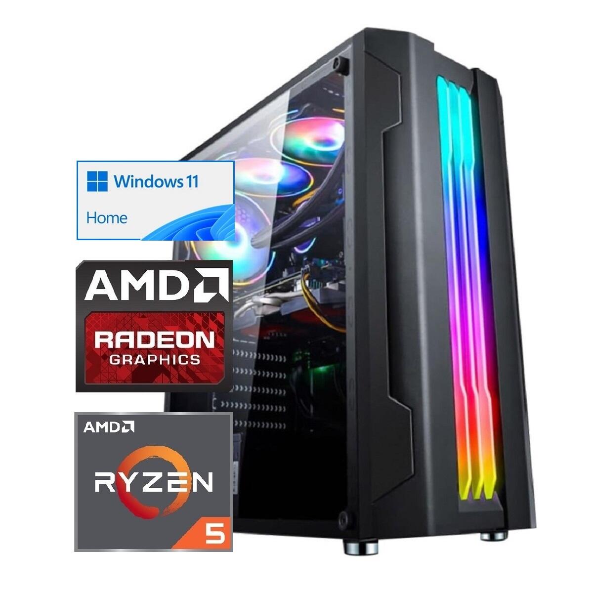 Gamer Computer Logi PC Gamer Ryzen 5 PRO 5655G 8GB SSD 512GB Windows 11 Home / Login - a ...