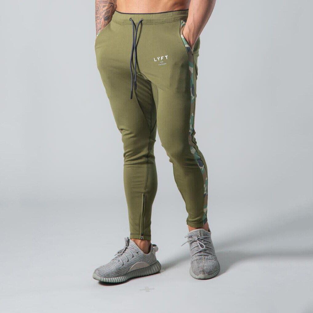Calça Fitness Jogger Masculina Zíper na Barra