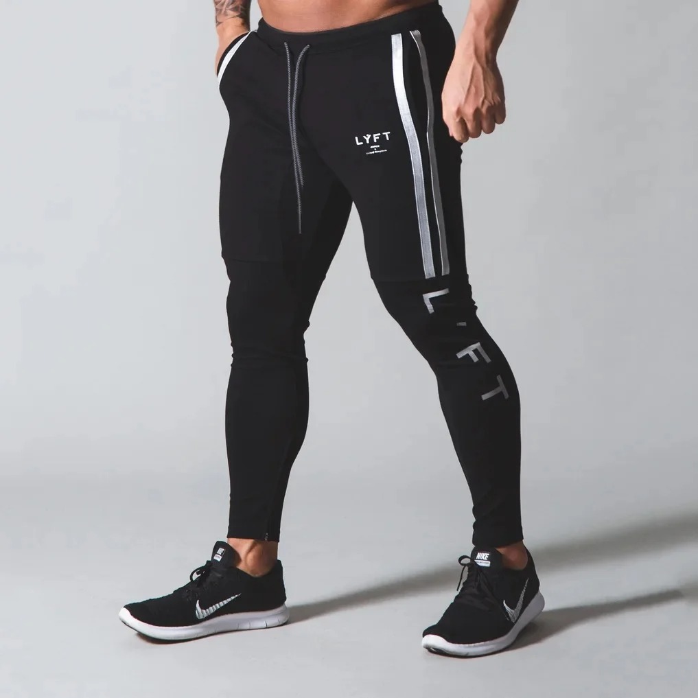 Comprar Calça Fitness Jogger Masculina Zíper na Barra e Faixa