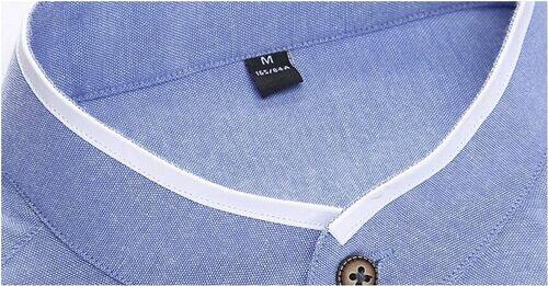 Camisa Alfaiataria Masculina Social Manga Longa Gola Padre