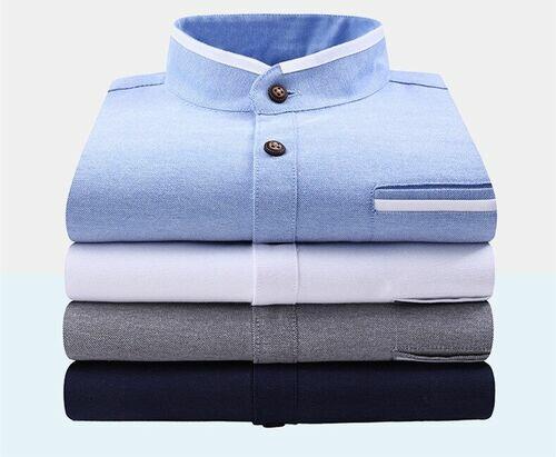 Camisa Alfaiataria Masculina Social Manga Longa Gola Padre