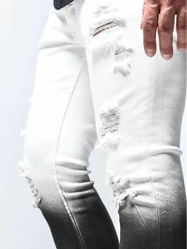 Calça Jeans Skinny Black and White Masculina