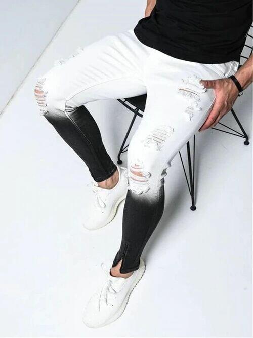 Calça Jeans Skinny Black and White Masculina