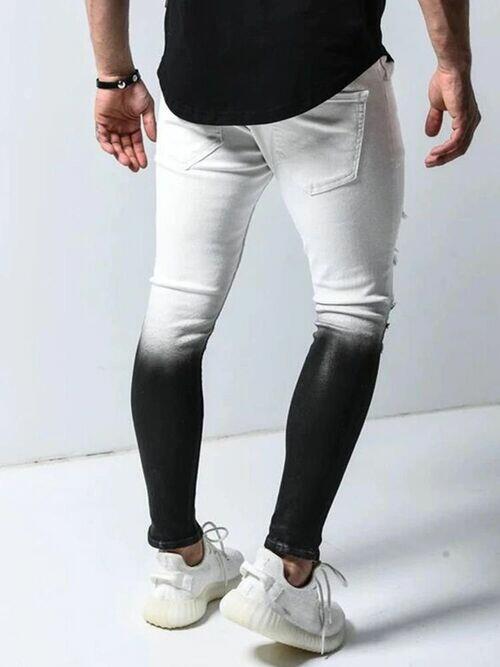 Calça Jeans Skinny Black and White Masculina