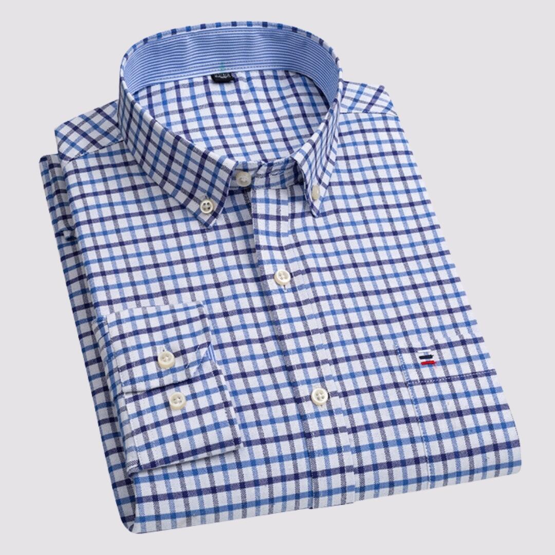 Comprar Camisa Oxford Social 100% Algodão Slovakia - Xadrez - a partir
