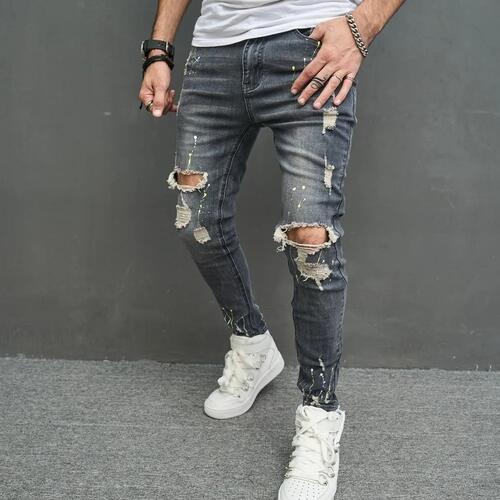 Comprar Calça Jeans Masculina Destroyed Premium - a partir de R$183,33 - Use Dali - Vestuário e Acessórios