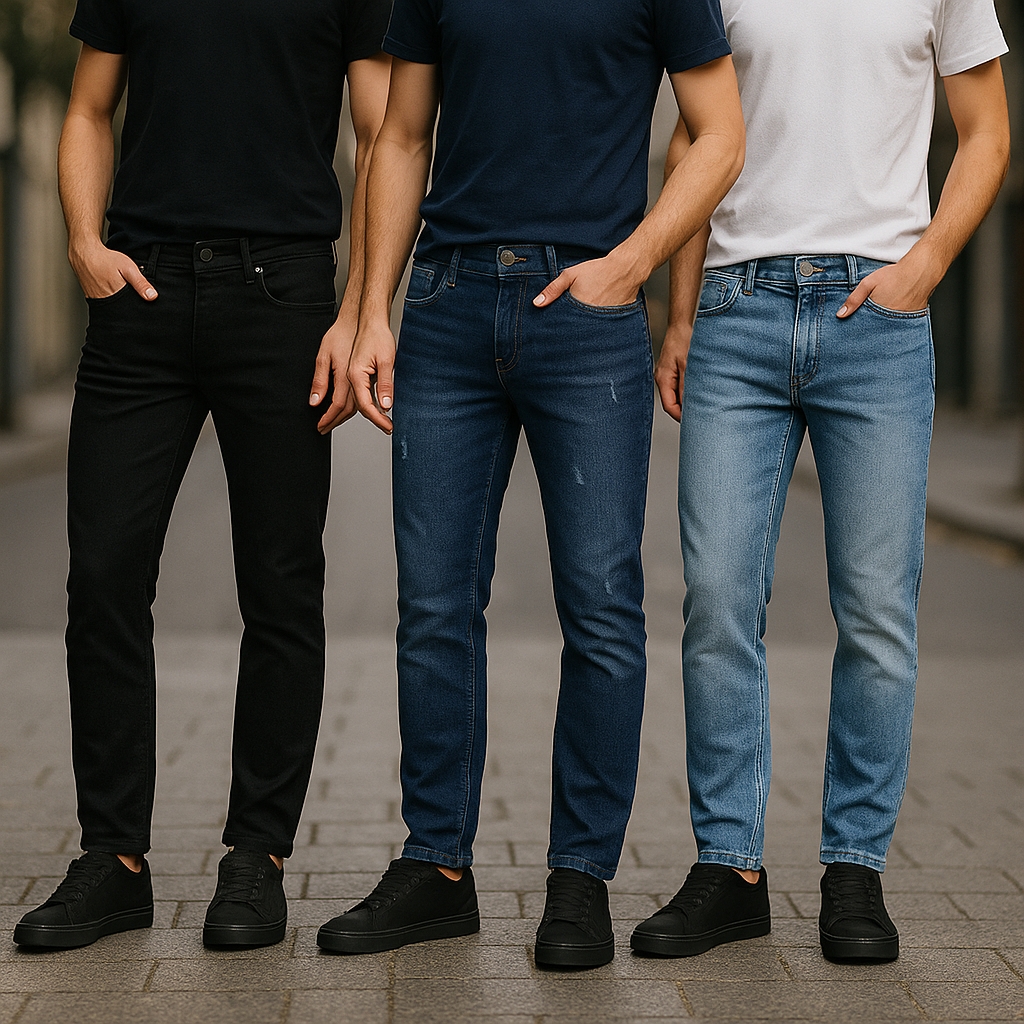Comprar Kit com Calças Jeans Masculinas com Elastano (Lycra
