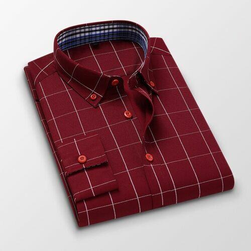 Camisa Alfaiataria Masculina Social Xadrez Manga Longa