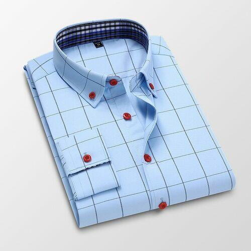 Camisa Alfaiataria Masculina Social Xadrez Manga Longa