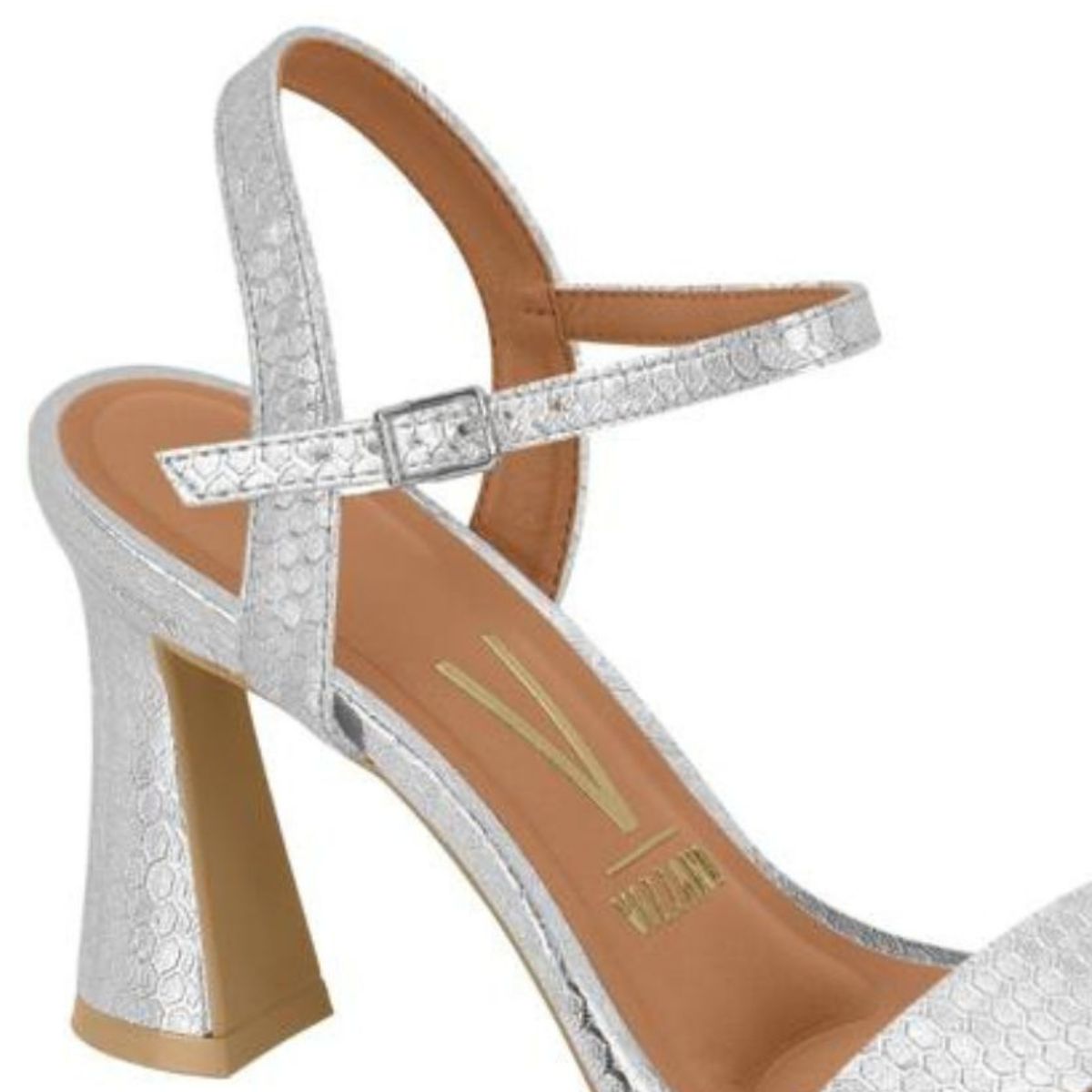 Sandália Vizzano Salto Fino SandÃ¡lias Plataforma Da Vizzano