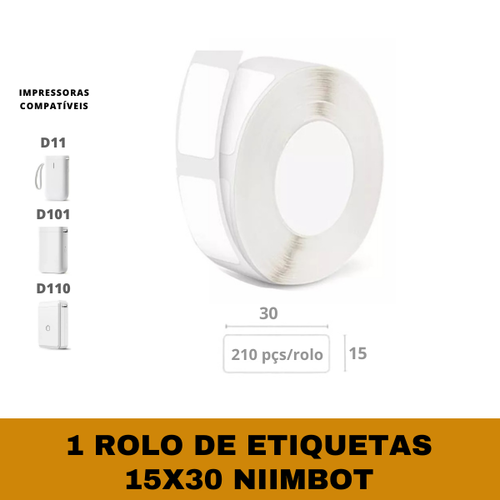 NMBOT Etketten Label (15 x 30 mm) für D11 & D110, 210 Etketten