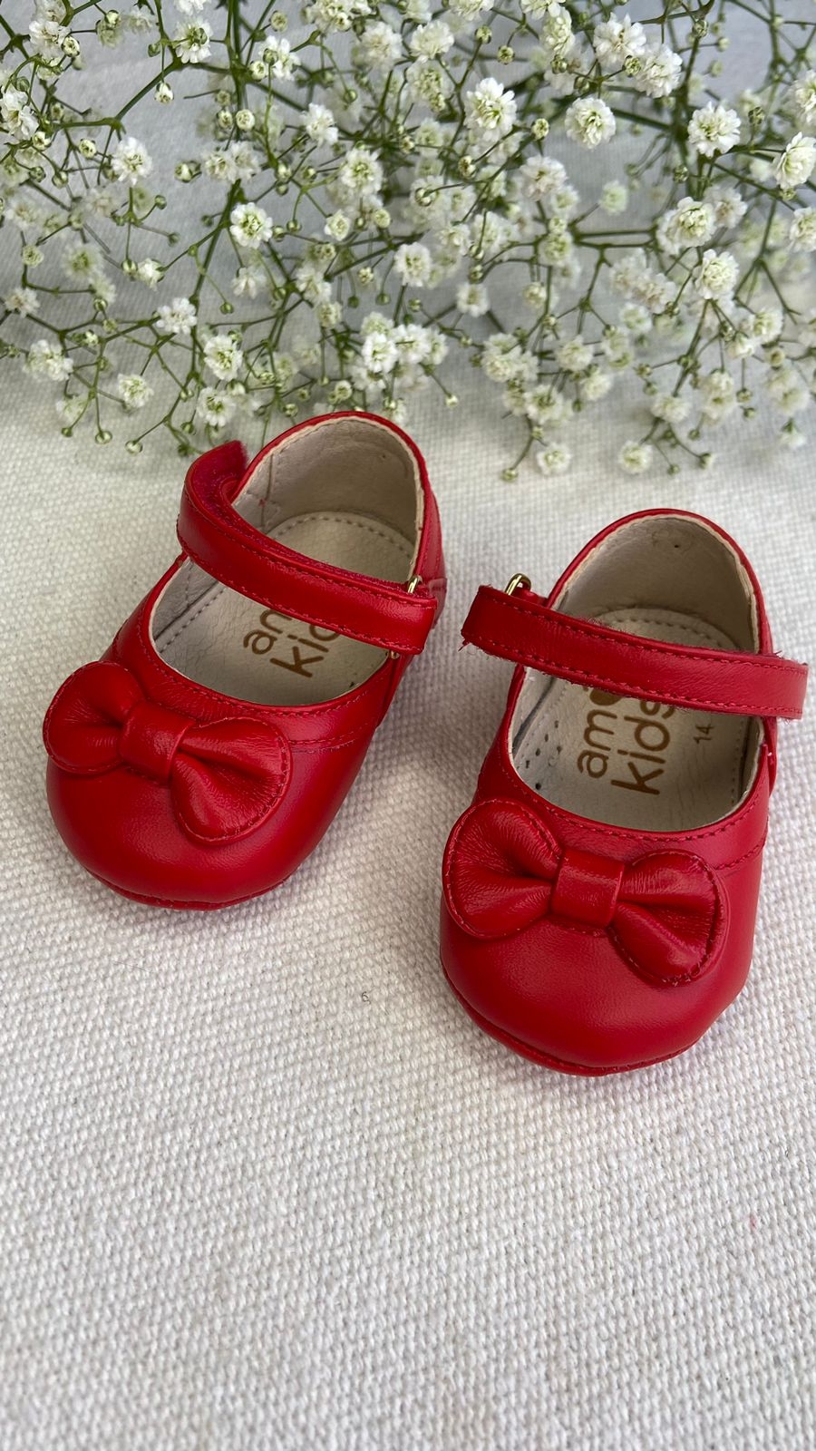 Infantil Feminino Sapatinho Vermelho Infantil Sapatinho Bebe
