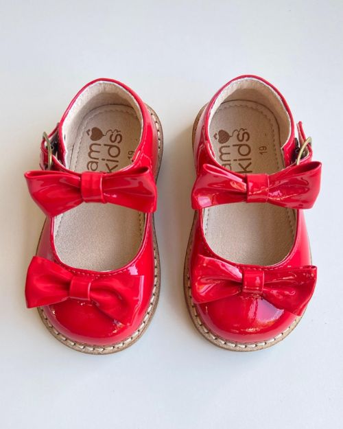 Sapatinho Bebe Sapato Verniz Vermelho Infantil Comprar Sapato