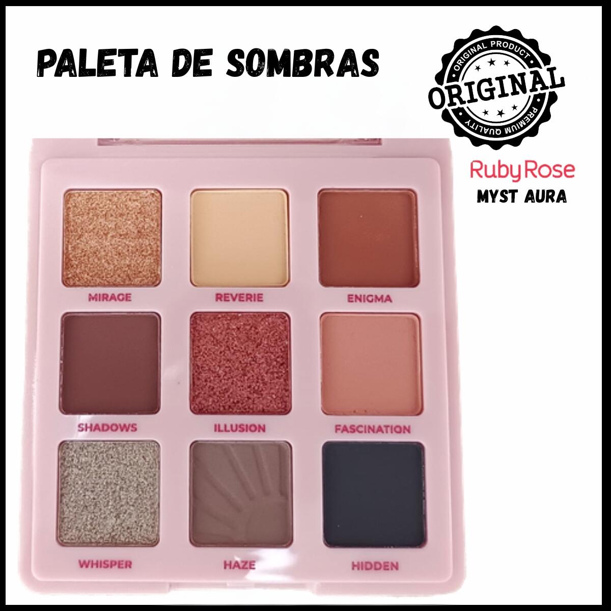 Comprar Paleta de Sombras Myst Aura Ruby Rose HBE2203 - R$24,99