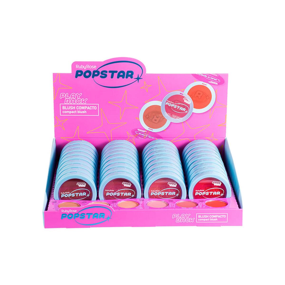 Comprar Box Blush Compacto Ruby Rose Playback Popstar Hbm08 - Amor de Make