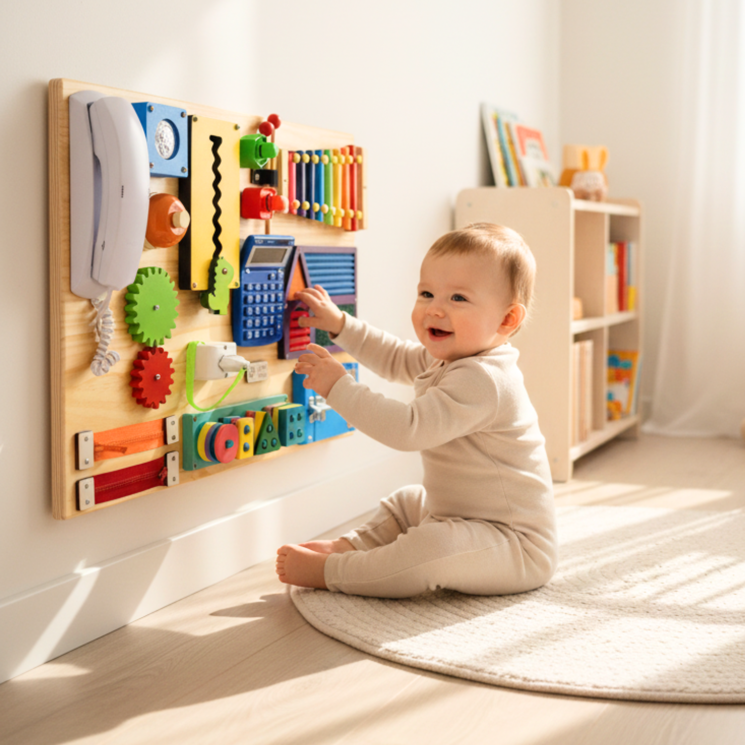 Painel Sensorial Montessori: Aprendizado Encantador para o seu Bebê - a ...