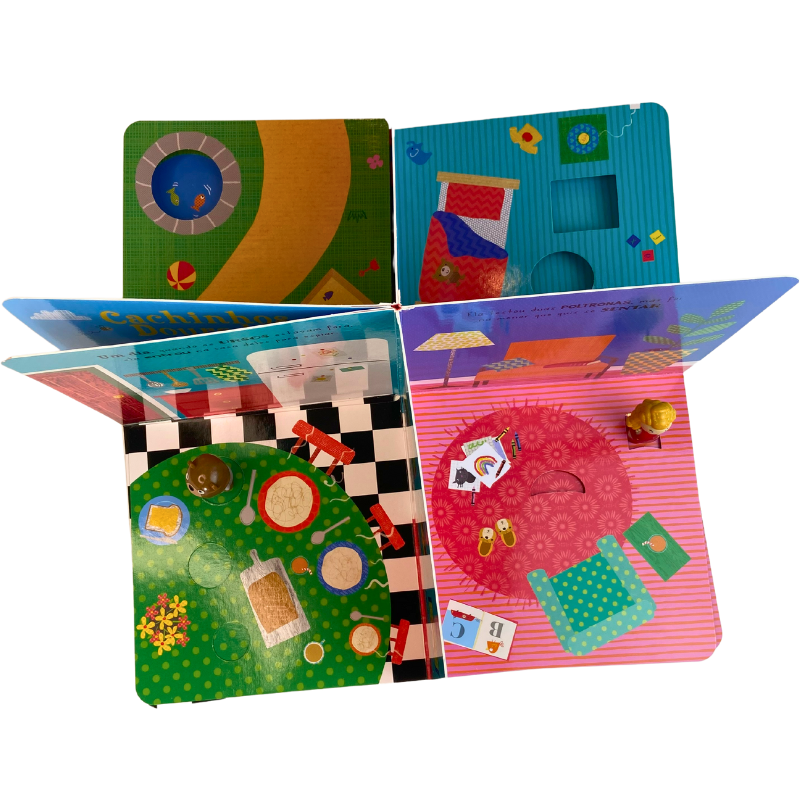 Livro Cenário E Personagens Cachinhos Dourados E Os Três Ursos A