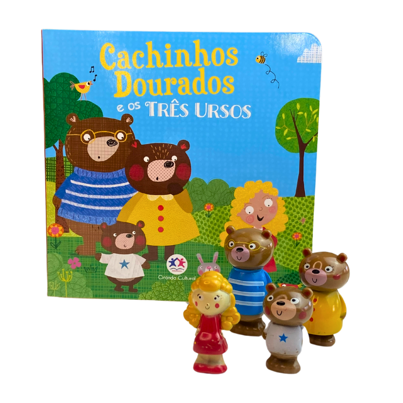 Livro Cenário E Personagens Cachinhos Dourados E Os Três Ursos A