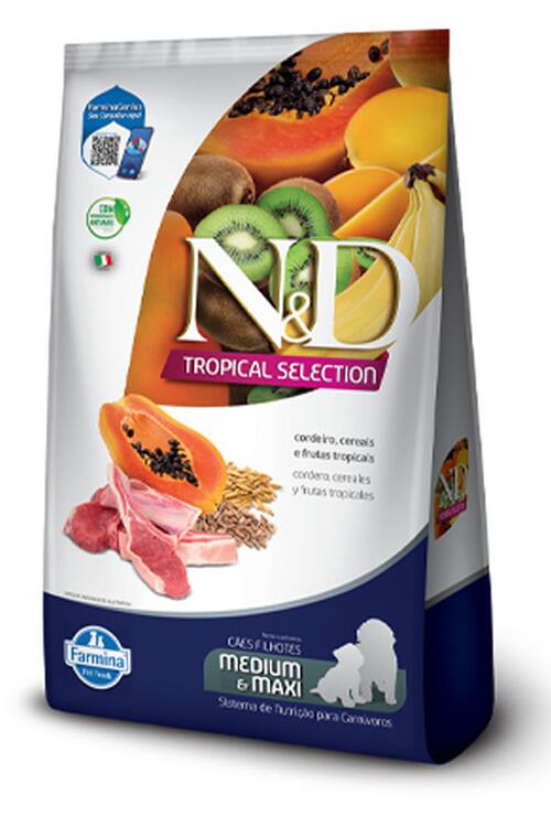 ドッグフード tomo Comprar ND TROPICAL SELECTION CAN PUP MD/MX CORD 12KG - a partir