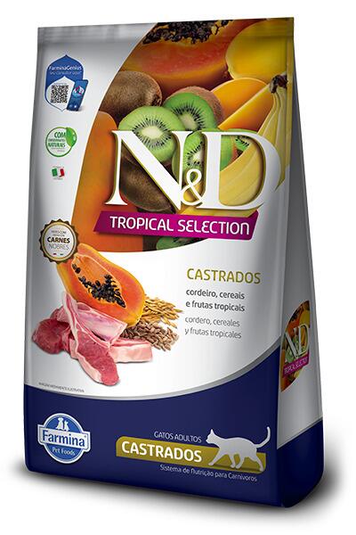 Comprar ND TROPICAL SELECTION FEL CASTRADO CORD 7KG - a partir de