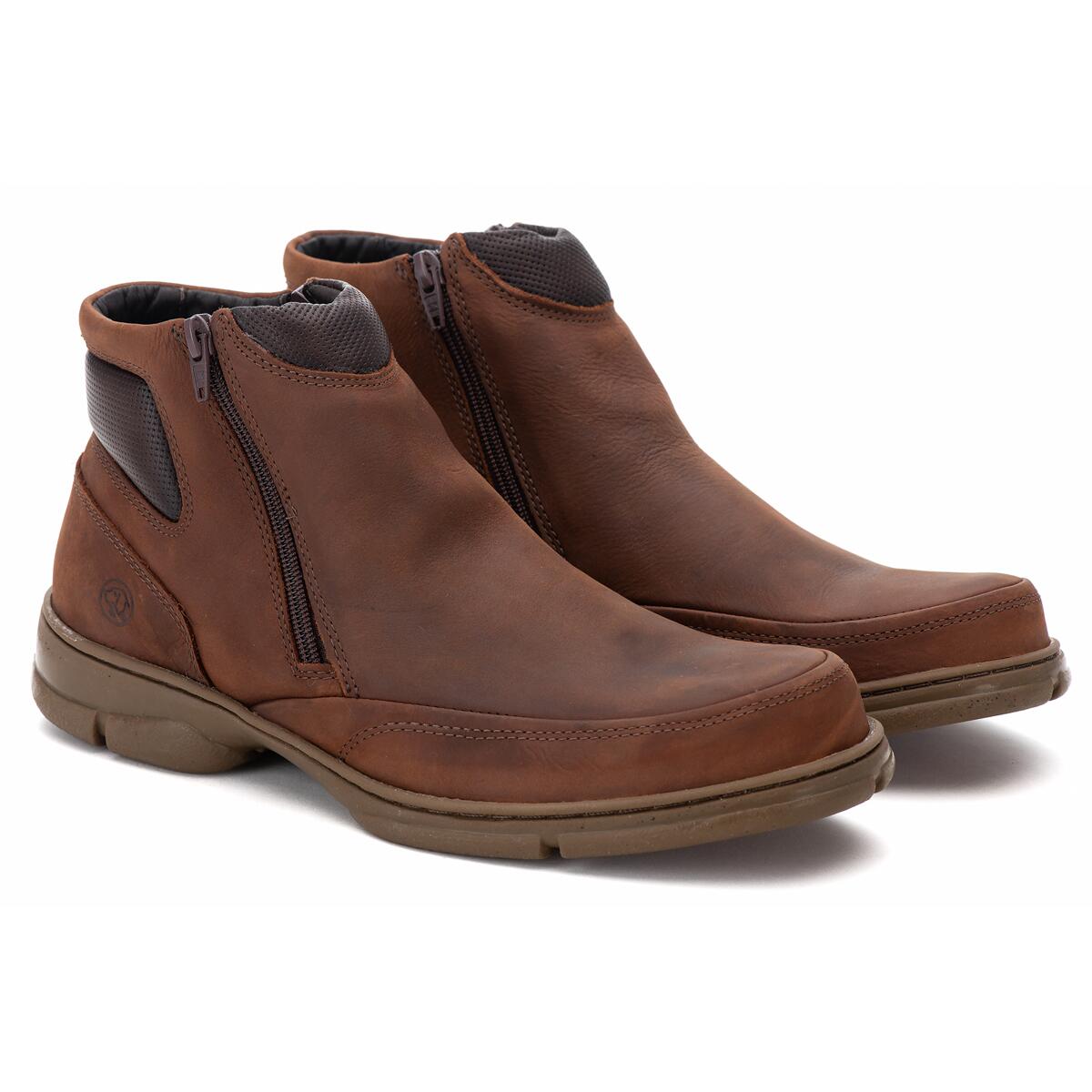 BOTA ANATOMIC GEL 7887 RUSTICO CONHAQUE casual masculino