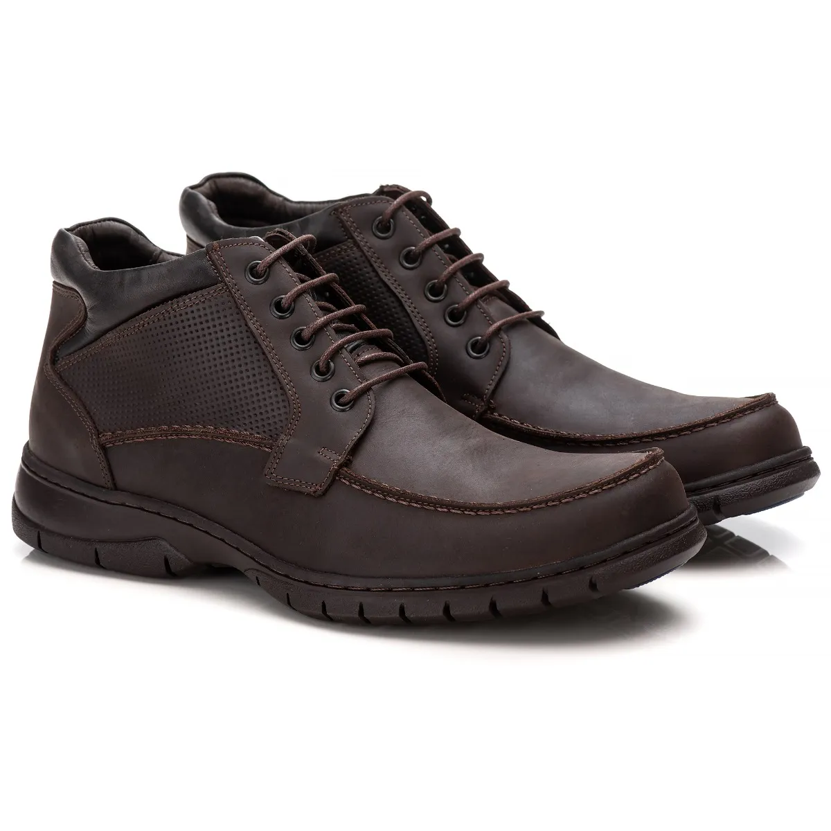 Bota Anatomic Gel 7970 Mustang Brown casual masculino