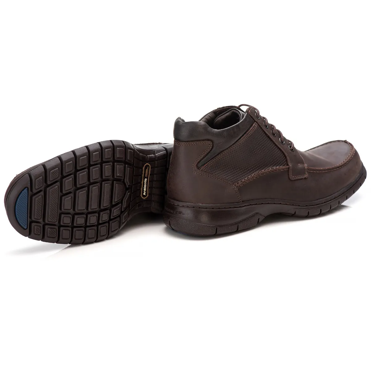 Bota Anatomic Gel 7970 Mustang Brown casual masculino