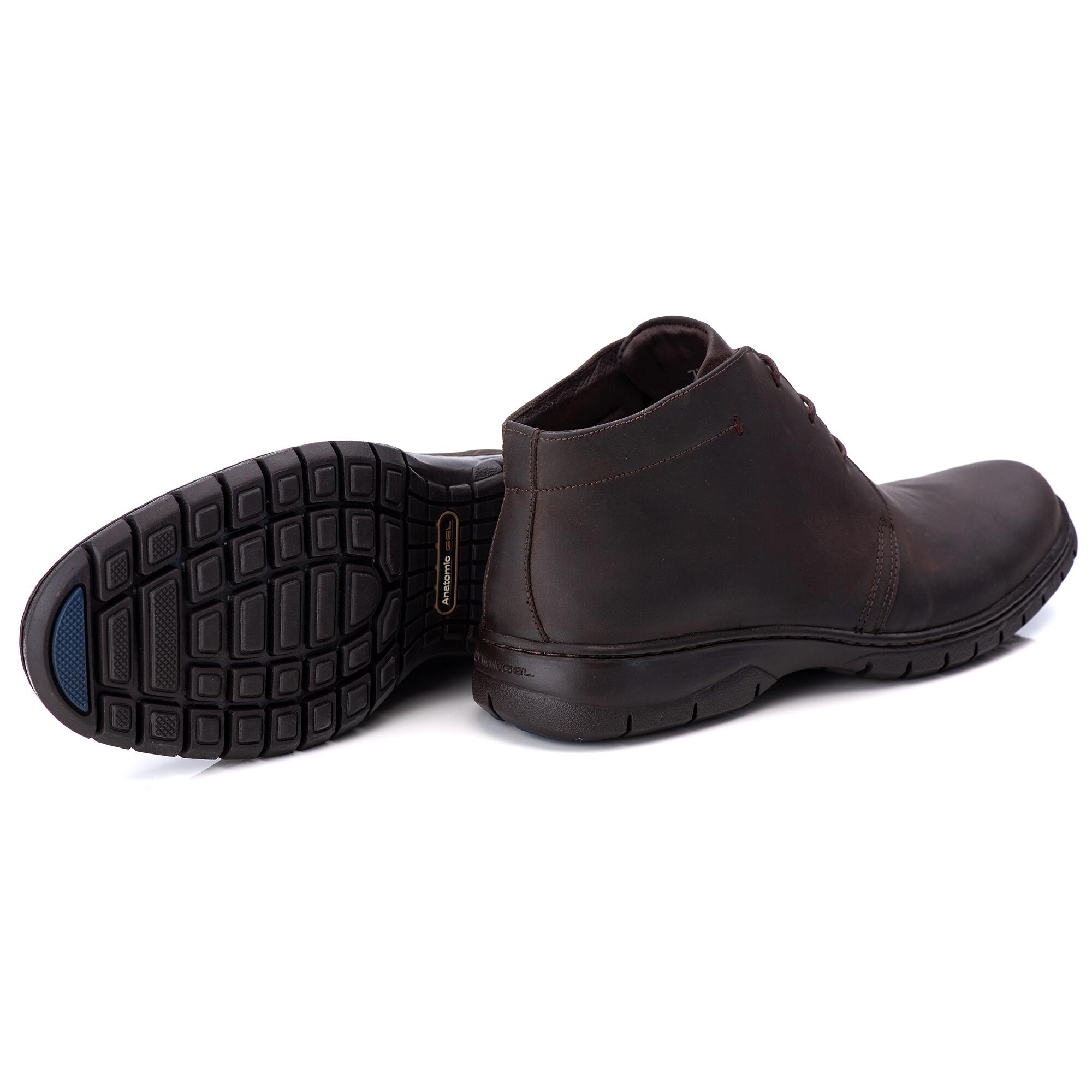 Bota Anatomic Gel 7999 Mustang Brown casual masculina