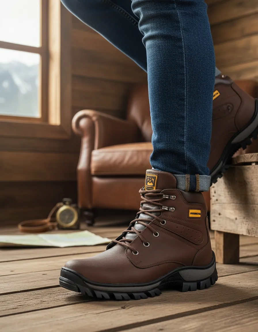 Comprar Bota Coturno Urbano Casual Ferraroni DK759 Marrom