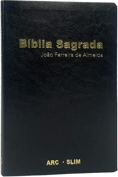 comprar bíblia sagrada arc slim luxo preto a partir de r 56 99