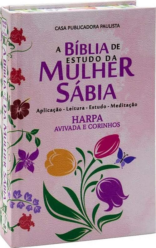 Bíblia De Estudo Da Mulher De Deus RC Letra Grande Com Harpa