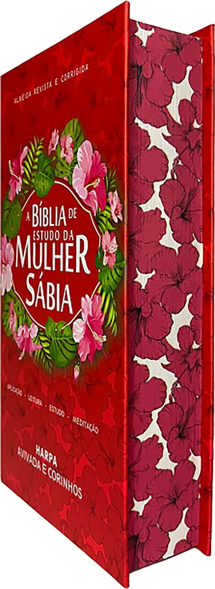 Bíblia Feminina Anote Com Harpa E Corinhos Com Espaço Para Anotações  Tradução Almeida Revista E Corrigida Capa Dura
