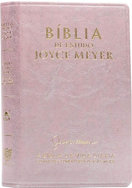 Bblia de Estudo | Joyce Meyer | NVI | Letra Grande | Rosa