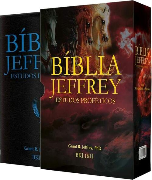 Bblia Jeffrey de Estudos Profticos | Luxo Azul