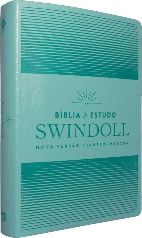 Bíblia de estudo Swindoll: Capa flexível Aqua (7898665820568): Charles R.  Swindoll (Autor), Nova Versão Transformadora (Autor): CLC Portugal