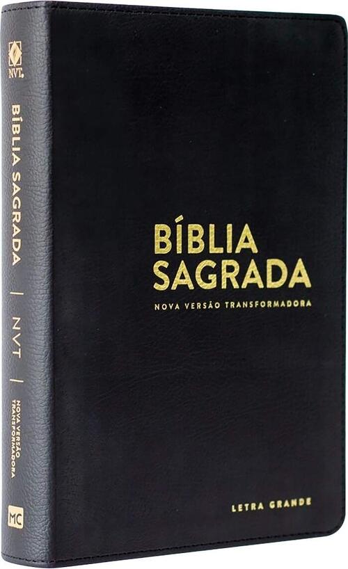 Bblia Sagrada Letra Grande | Preta Luxo | NVT
