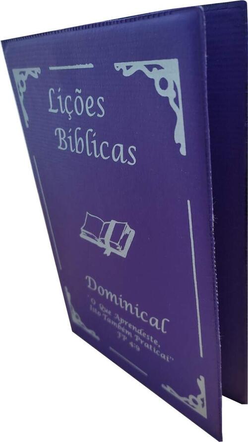Capa Para Licao Biblica Luxo Violeta