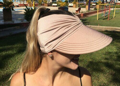 Viseira Turbante UV50+ Premium cor Nude