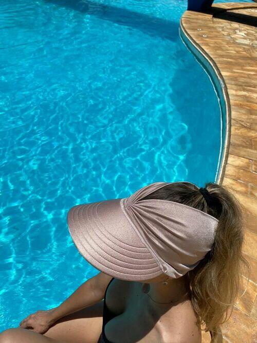 Viseira Turbante UV50+ Premium cor Nude