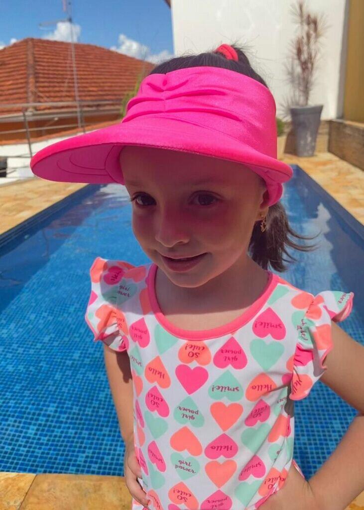 Viseira UV50+ KIDS - Rosa Neon