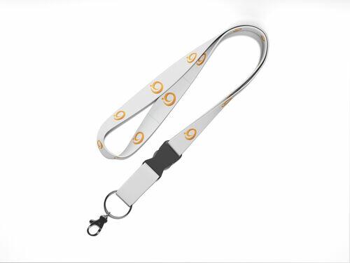 Cordo Personalizado para Crach + trava de mochila e mosquetinho
