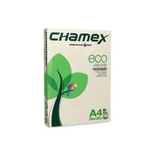 Papel Sulfite Reciclado A4 75g  Eco Chamex com 500 Folhas